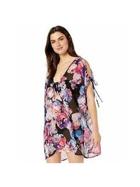 Nwt Bar III Tech Floral Tunic Swim Cover-up
